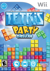 Tetris Party Deluxe Wii US box art
